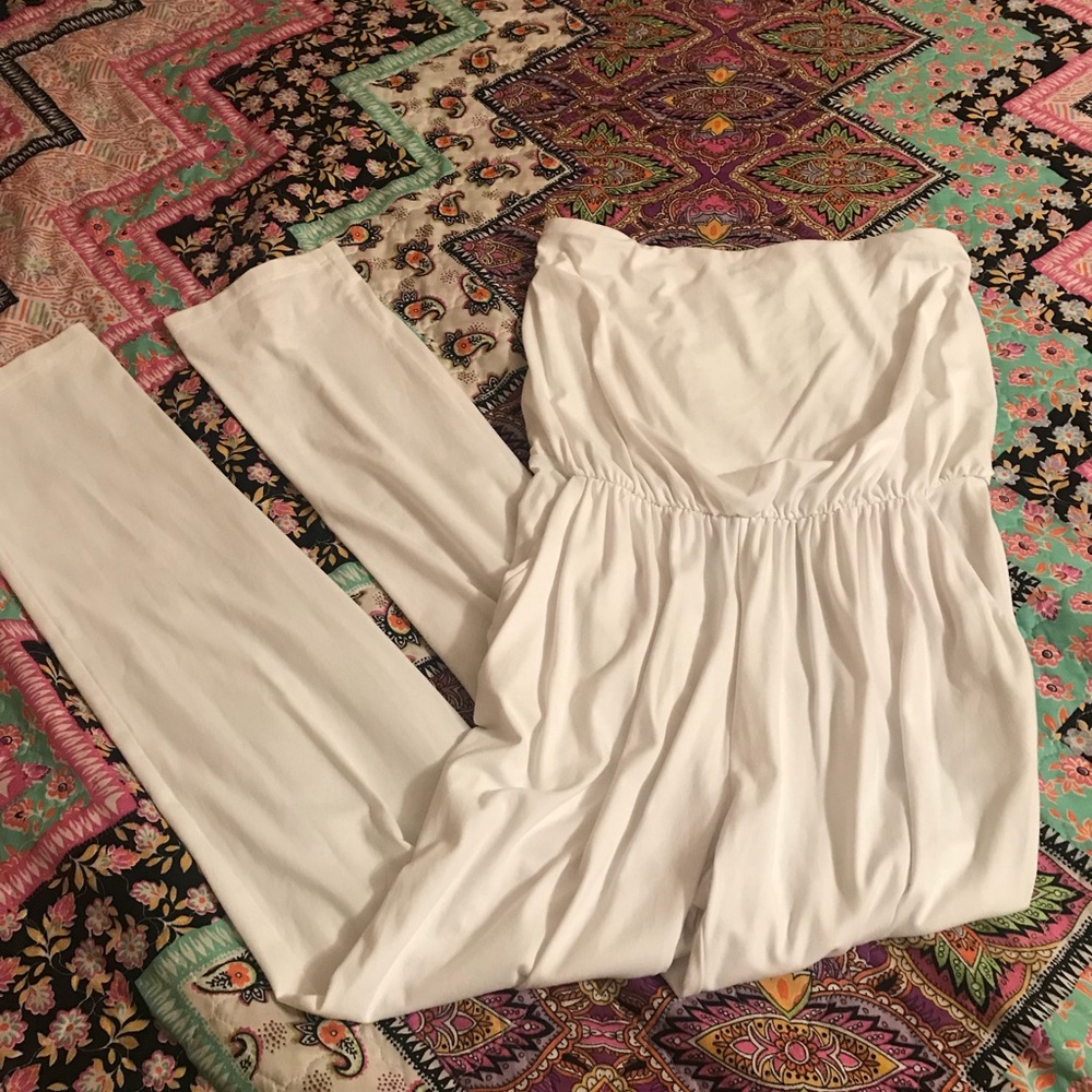 Susana Monaco white jumpsuit